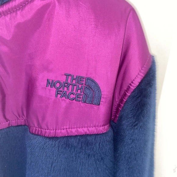 The North Face Navy and Purple Fleece Jacket Girls Size Large 14-16 - Picture 5 of 5